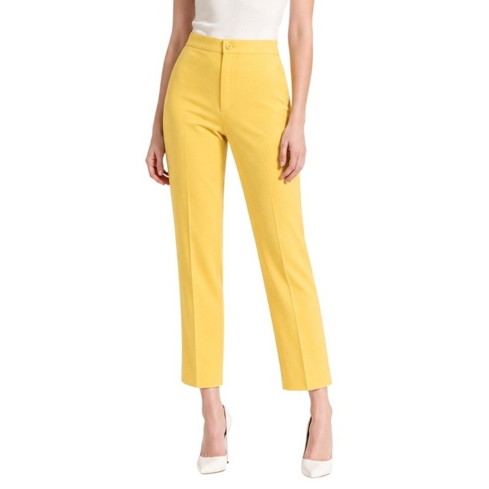 70s Vintage Levis Casual Yellow Pants Womens 4 High Waist Straight Leg Twill